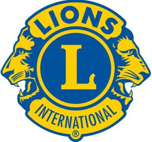 Lions International Logo, gold and blue 